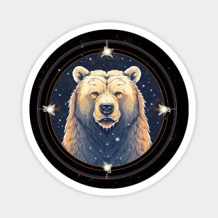 Grizzly Bear in Ornmament , Love Bears Magnet